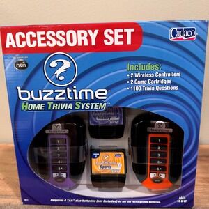 Vintage Buzztime Home Trivia System Accessory Set New In Box from Cadaco 2004